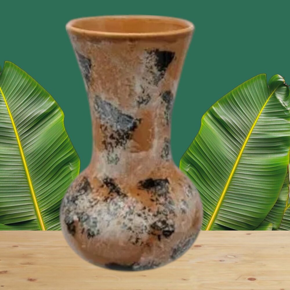 Vintage Greenbrier International Pottery Spongeware Vase Signed